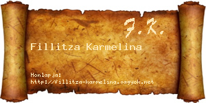 Fillitza Karmelina névjegykártya